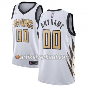 NBA Atlanta Hawks Trikot 2018-19 Nike City Edition Weiß Personalisierung Swingman - Herren
